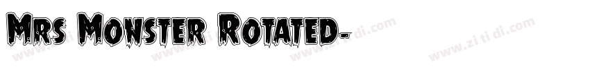 Mrs Monster Rotated字体转换